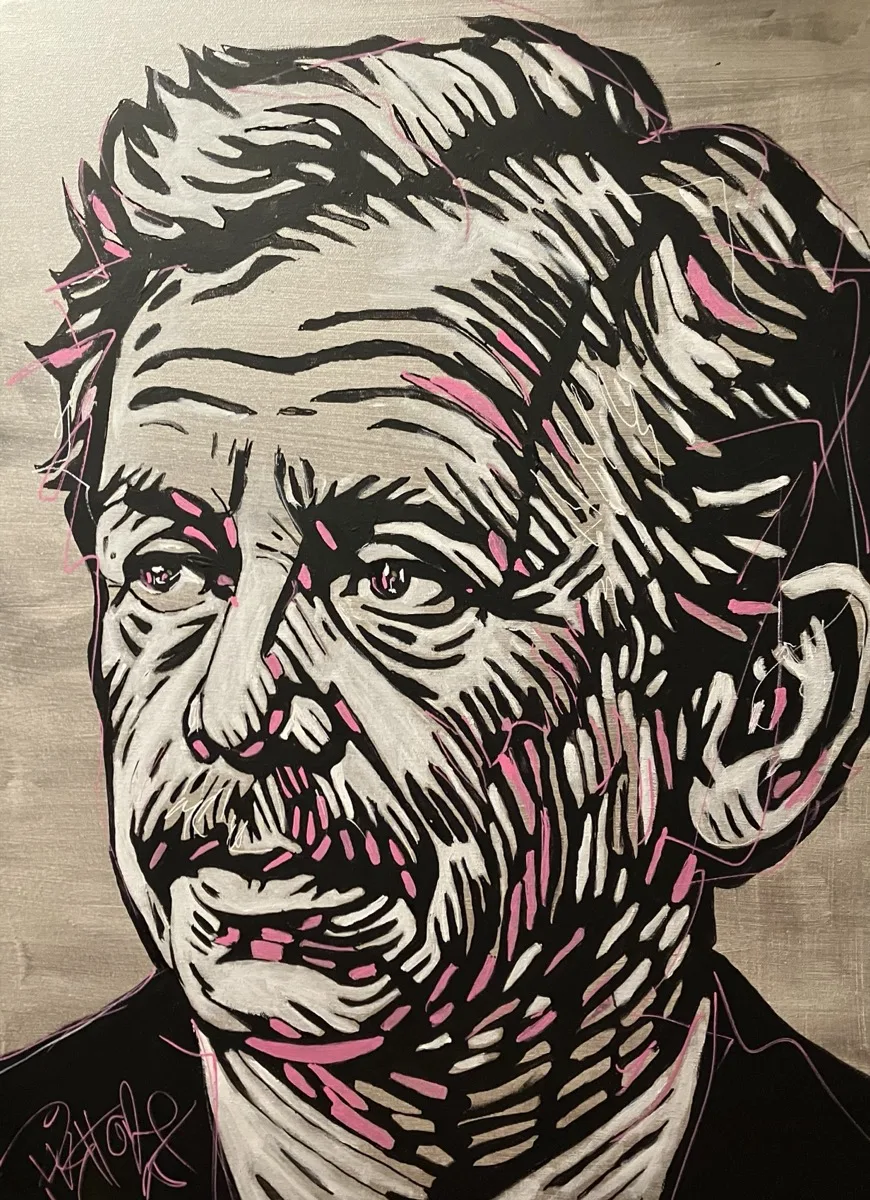 Václav Havel – akryl na plátně ze série DEMOkraté, Joe Pisttone